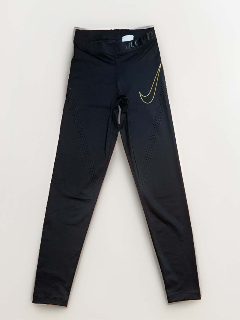 New! Nike Women’s Black Ankle Leggings Solid Logo Swoosh Size S, no tags